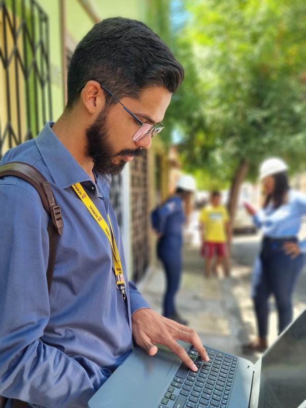 Bastidores do trabalho de Fernando