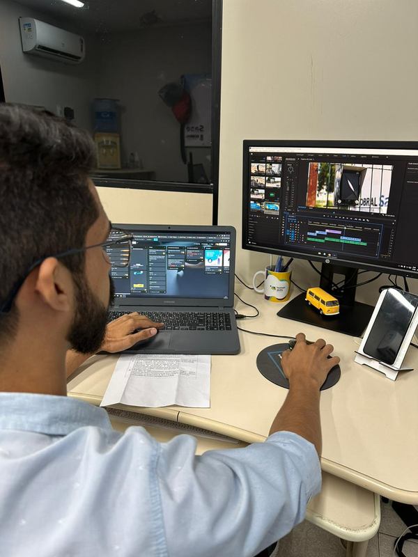 Bastidores do trabalho de Fernando